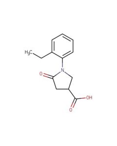 Astatech 1-(2-ETHYLPHENYL)-5-OXOPYRROLIDINE-3-CARBOXYLIC ACID; 1G; Purity 95%; MDL-MFCD03834519